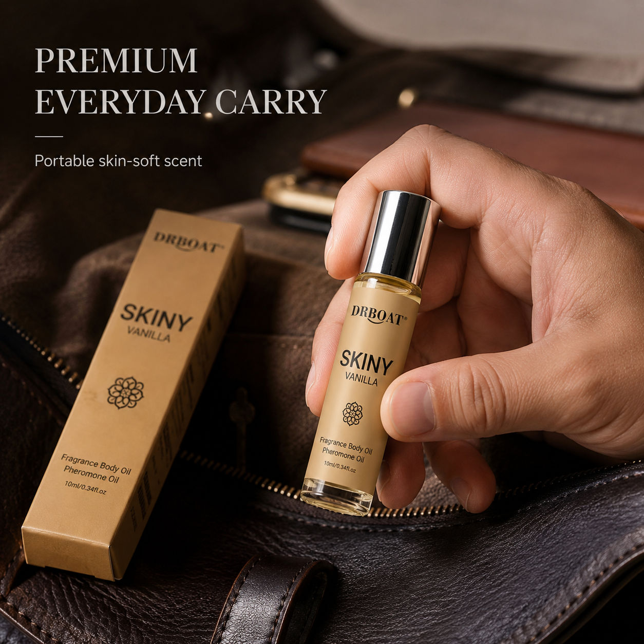 Perfume Alcohol Fragrance - Herren Roll-On Duftöl, hautähnlich weich, Vanille,