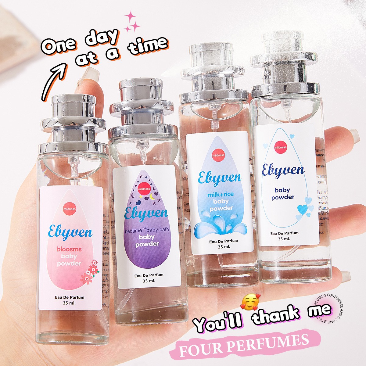 Perfume Alcohol Fragrance - Babymilchpulver-Damenparfüm, frisch, elegant, hochwertig, blumig und