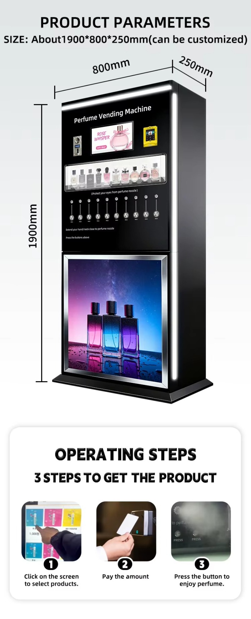 Parfüm-Verkaufsautomat Intelli – Perfume Fragrance Sale Bewertung und Preis